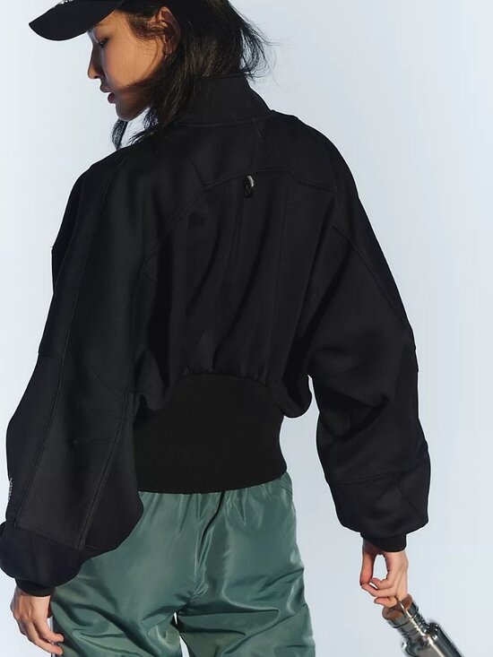 free people movement Jackets & Blazers - Free People Free Movement Off To The Races Bomber Jacket (black)